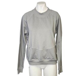 Lululemon Womens City Sweat Crew, Grey, Pullover,  Stretch French Terry, Size 6